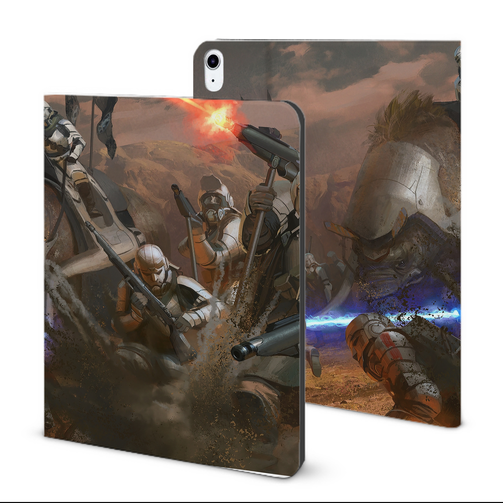 （画像用） スター・ウォーズ Star Wars IPad ケース ブック型 PUレザー TPU 耐衝撃 軽量 薄型 ペン収納なし 全面保護 IPad 各モデル対応